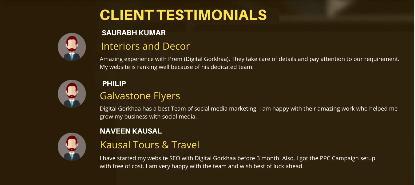 Client Testimonials - Digital Gorkhaa